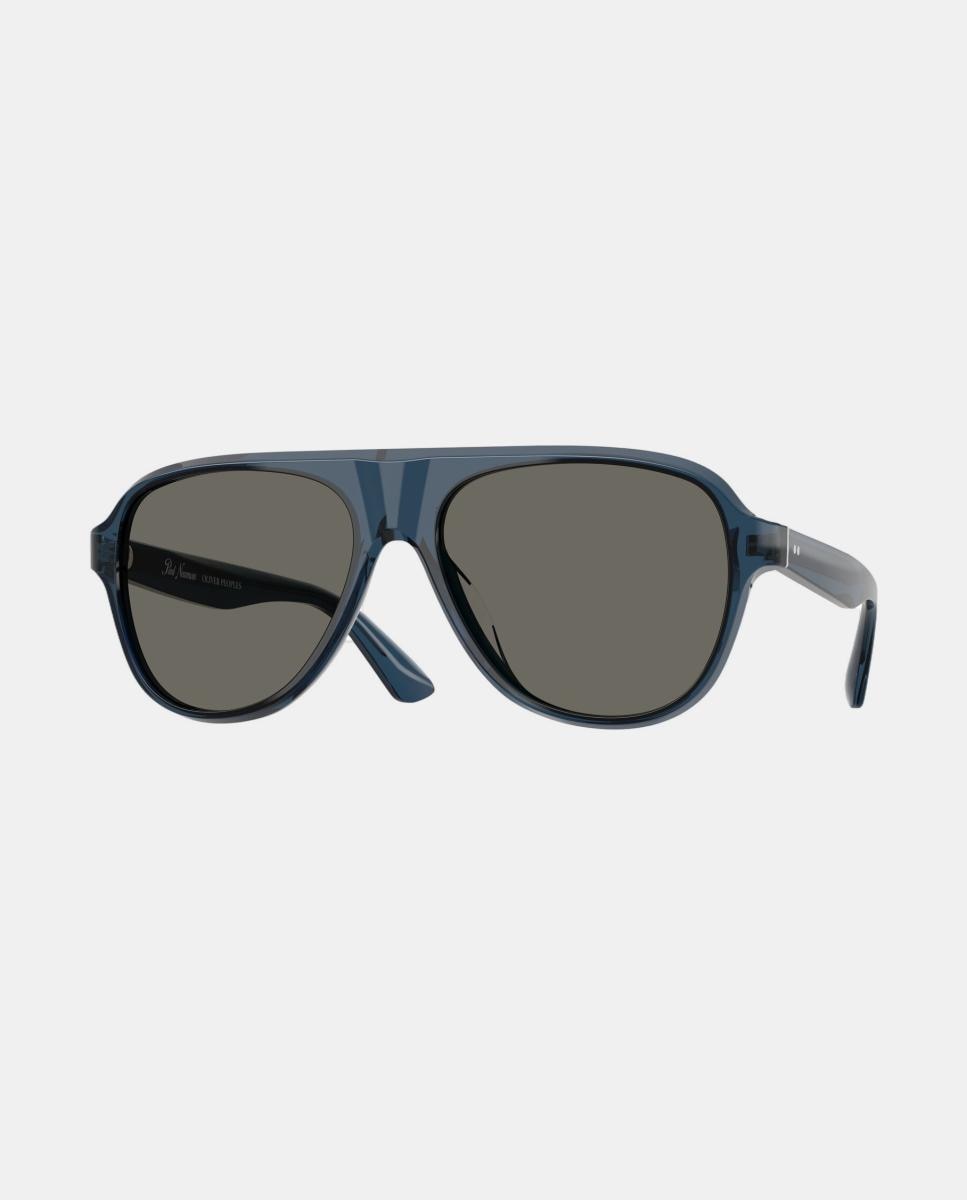 Gafas de sol OV5581SU PAUL NEWMAN SUN de hombre piloto en acetato - Oliver Peoples - Azul Azul-9