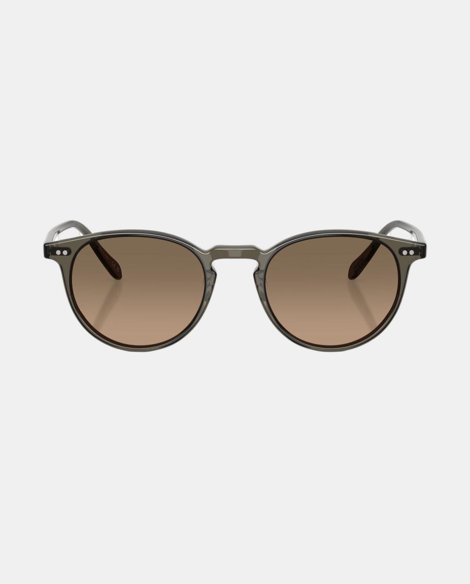 Gafas de sol OV5004SU RILEY SUN unisex ovalada en acetato con lente polarizada - Oliver Peoples - Marrón Marrón-4