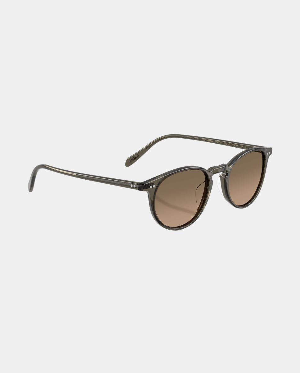 Gafas de sol OV5004SU RILEY SUN unisex ovalada en acetato con lente polarizada - Oliver Peoples - Marrón Marrón-7