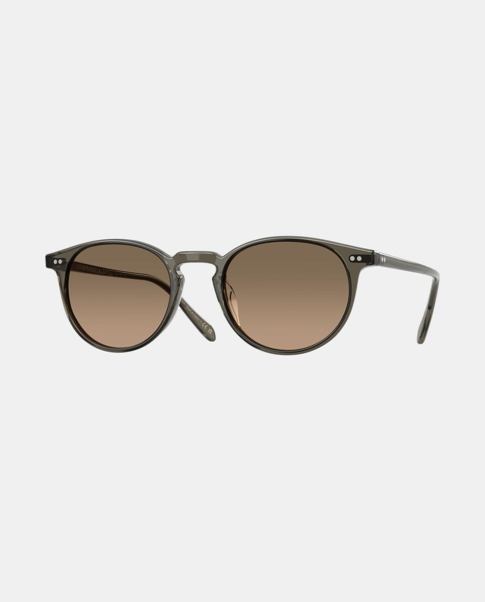 Gafas de sol OV5004SU RILEY SUN unisex ovalada en acetato con lente polarizada - Oliver Peoples - Marrón Marrón-9