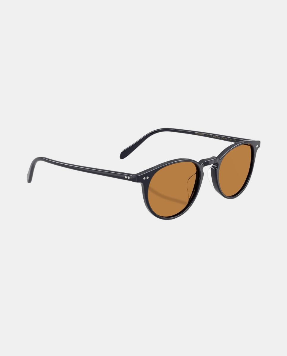 Gafas de sol OV5004SU RILEY SUN unisex ovalada en acetato - Oliver Peoples - Marrón Marrón-7