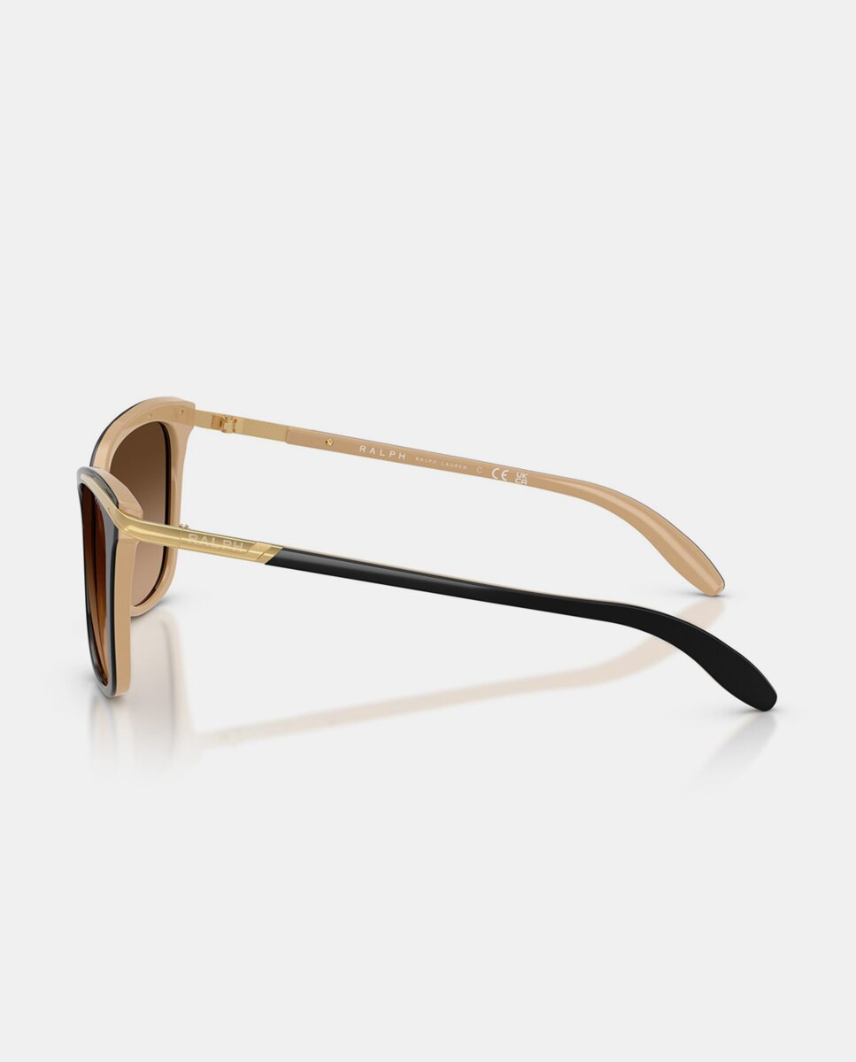 Gafas de sol RA5203 de mujer ojo de gato en acetato con lente degradada - Ralph Lauren - Negro Negro-3
