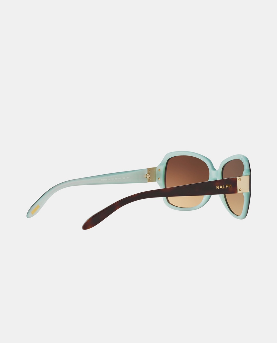 Imagen 5 de Gafas de sol RA5138 de mujer cuadrada en acetato con lente degradada - Ralph Lauren - Marrón Marrón