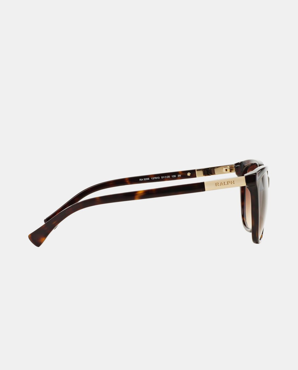 Gafas de sol RA5206 de mujer rectangular en acetato con lente degradada - Lauren Ralph Lauren - Marrón Marrón-4