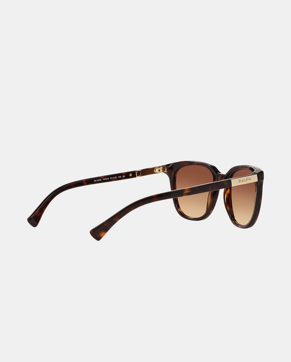 Gafas de sol RA5206 de mujer rectangular en acetato con lente degradada - Lauren Ralph Lauren - Marrón Marrón-5