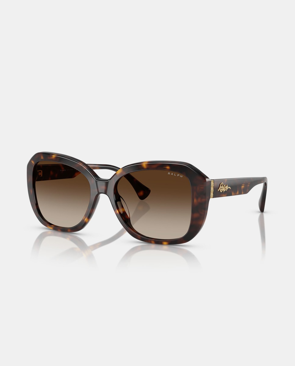 Gafas de sol RA5321U de mujer cuadrada en acetato con lente degradada - Ralph by Ralph Lauren - Marrón Marrón-2