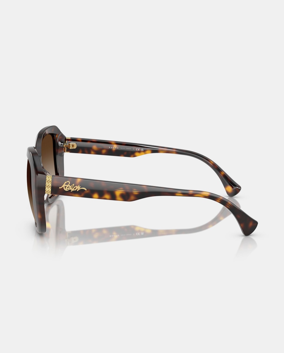 Gafas de sol RA5321U de mujer cuadrada en acetato con lente degradada - Ralph by Ralph Lauren - Marrón Marrón-3