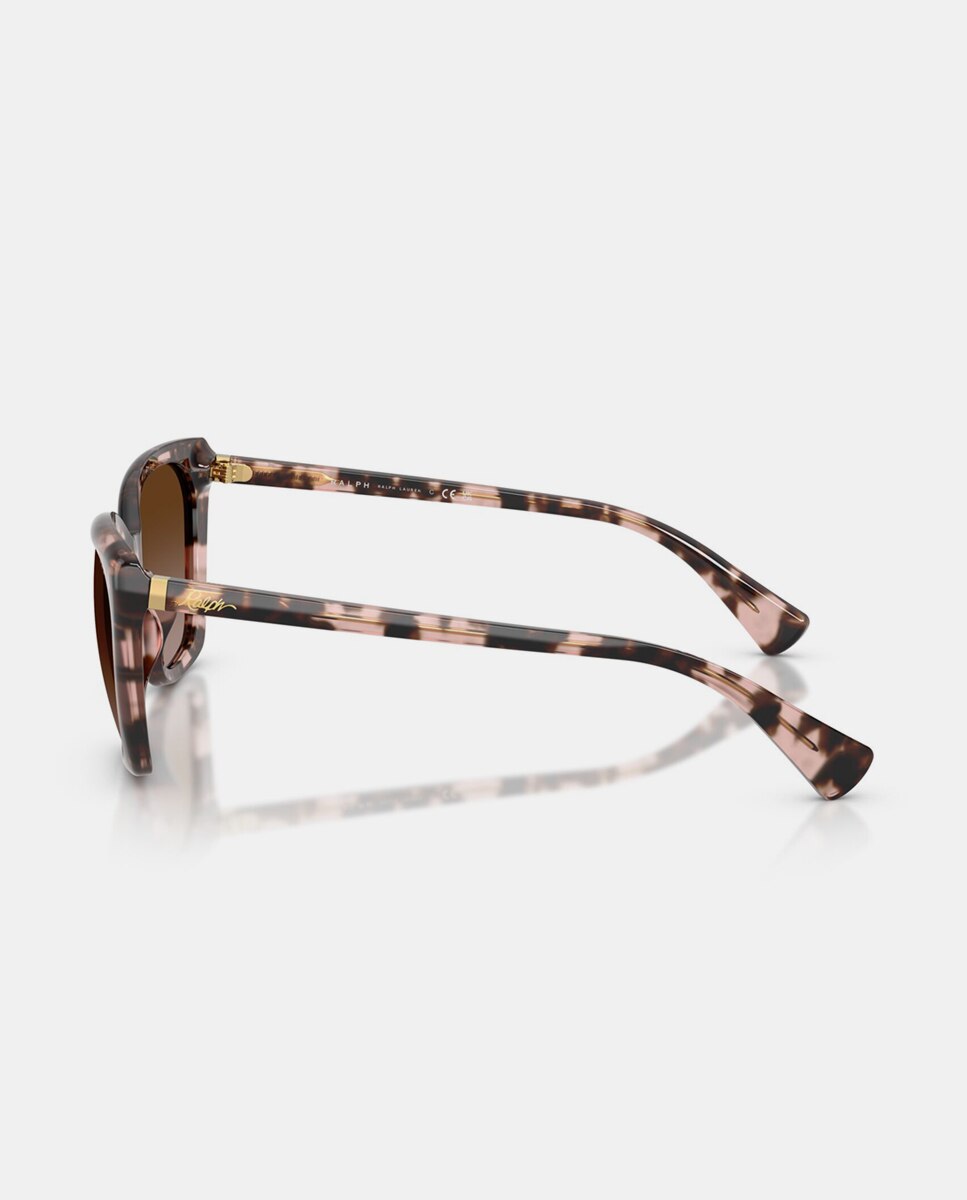 Imagen 3 de Gafas de sol RA5330U de mujer mariposa en acetato con lente degradada - Ralph Lauren - Marrón Marrón