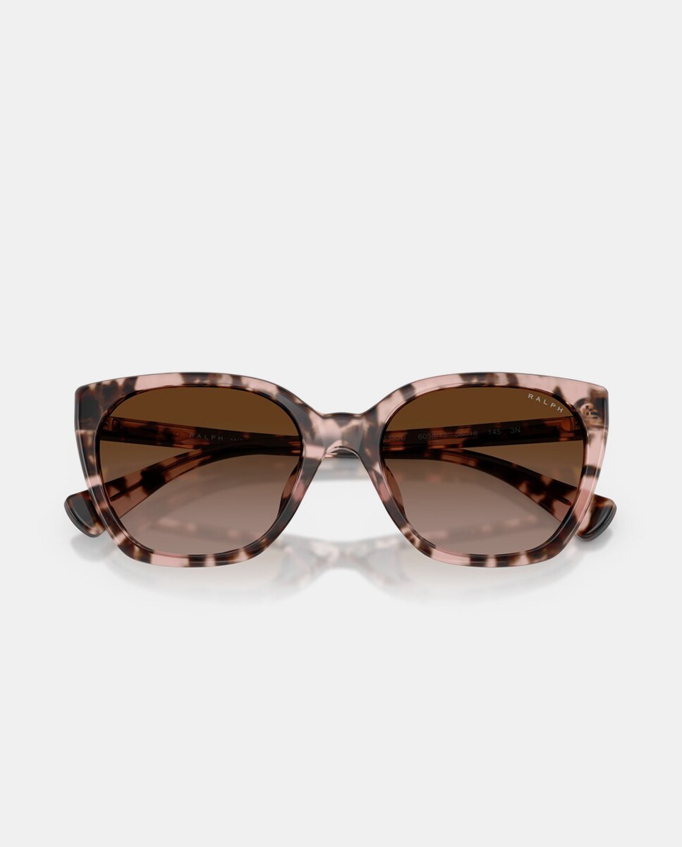 Imagen 5 de Gafas de sol RA5330U de mujer mariposa en acetato con lente degradada - Ralph Lauren - Marrón Marrón