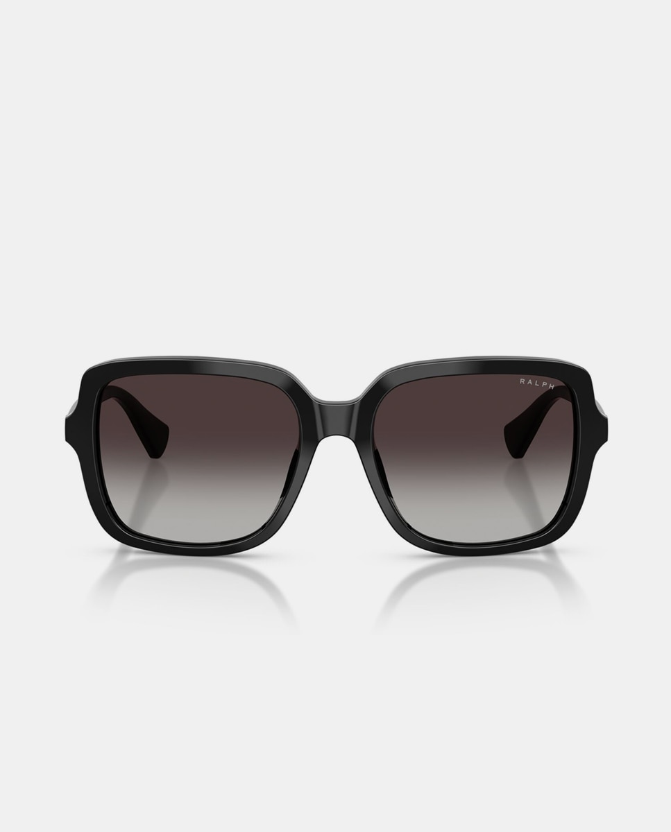Imagen 4 de Gafas de sol RA5333U de mujer cuadrada en acetato con lente degradada - Ralph Lauren - Negro Negro