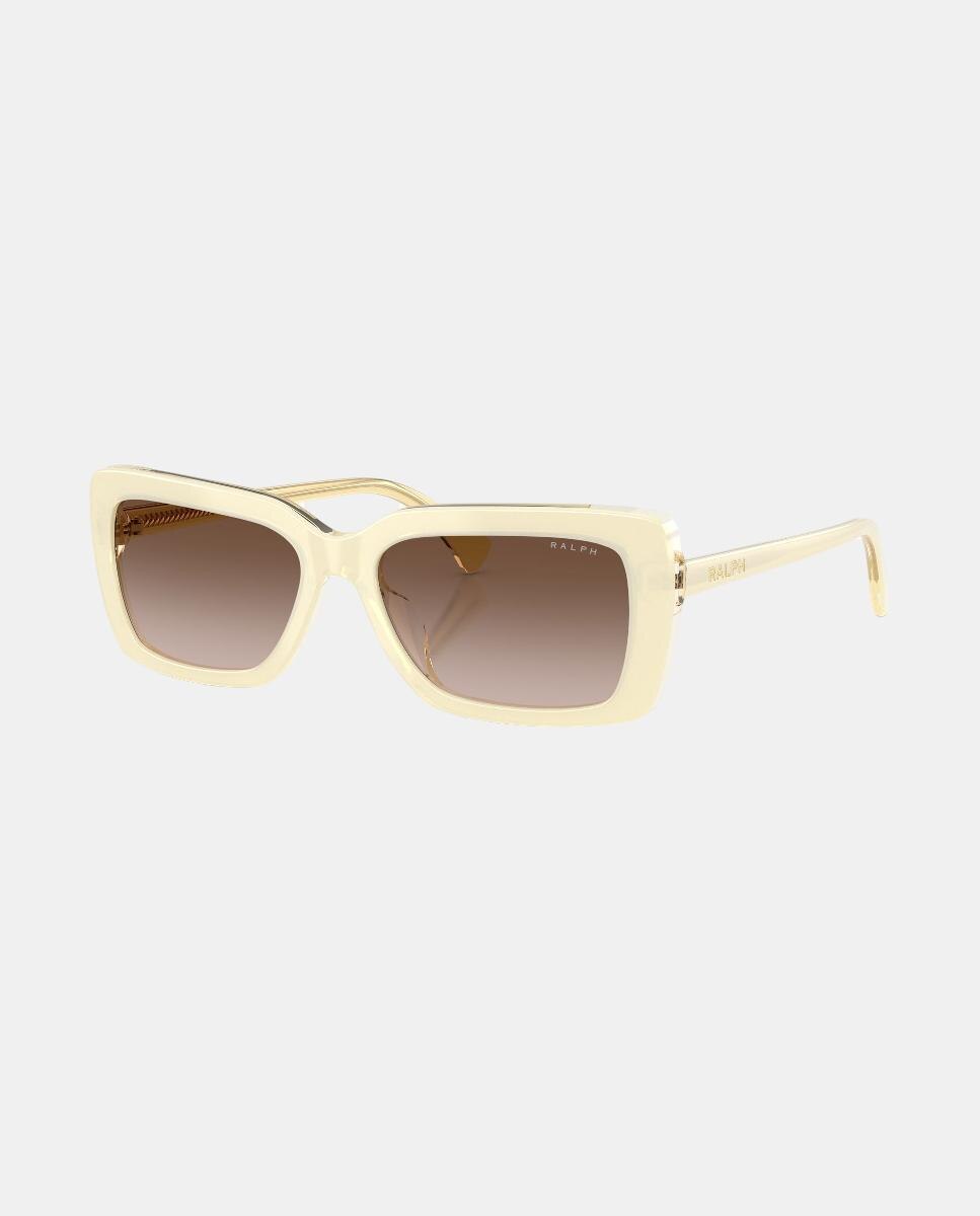Gafas de sol RA5342U de mujer rectangular en acetato con lente degradada - Ralph by Ralph Lauren - Crema Crema-2