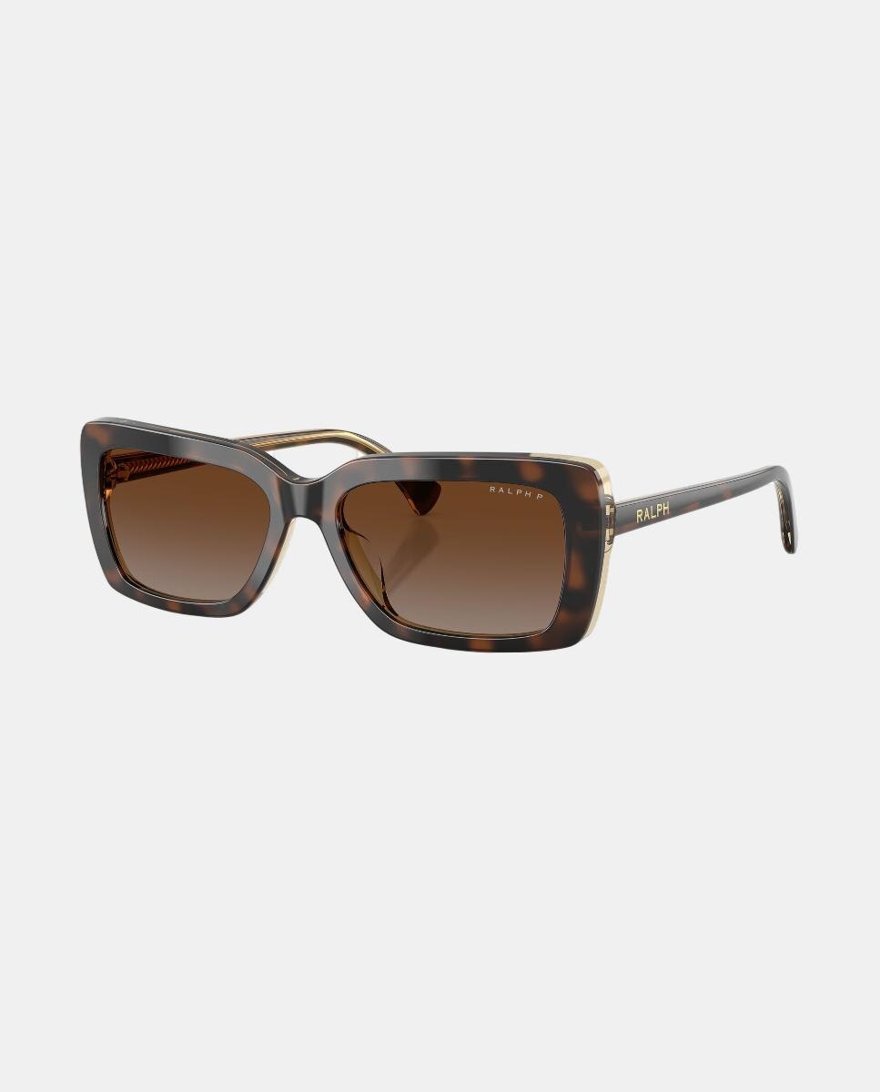 Gafas de sol RA5342U de mujer rectangular en acetato con lente polarizada - Ralph by Ralph Lauren - Marrón Marrón-2