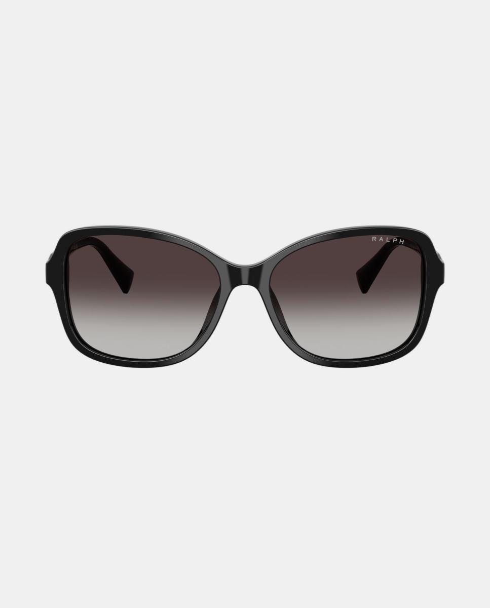 Imagen 1 de Gafas de sol RA5351U de mujer cuadrada en acetato con lente degradada Negro