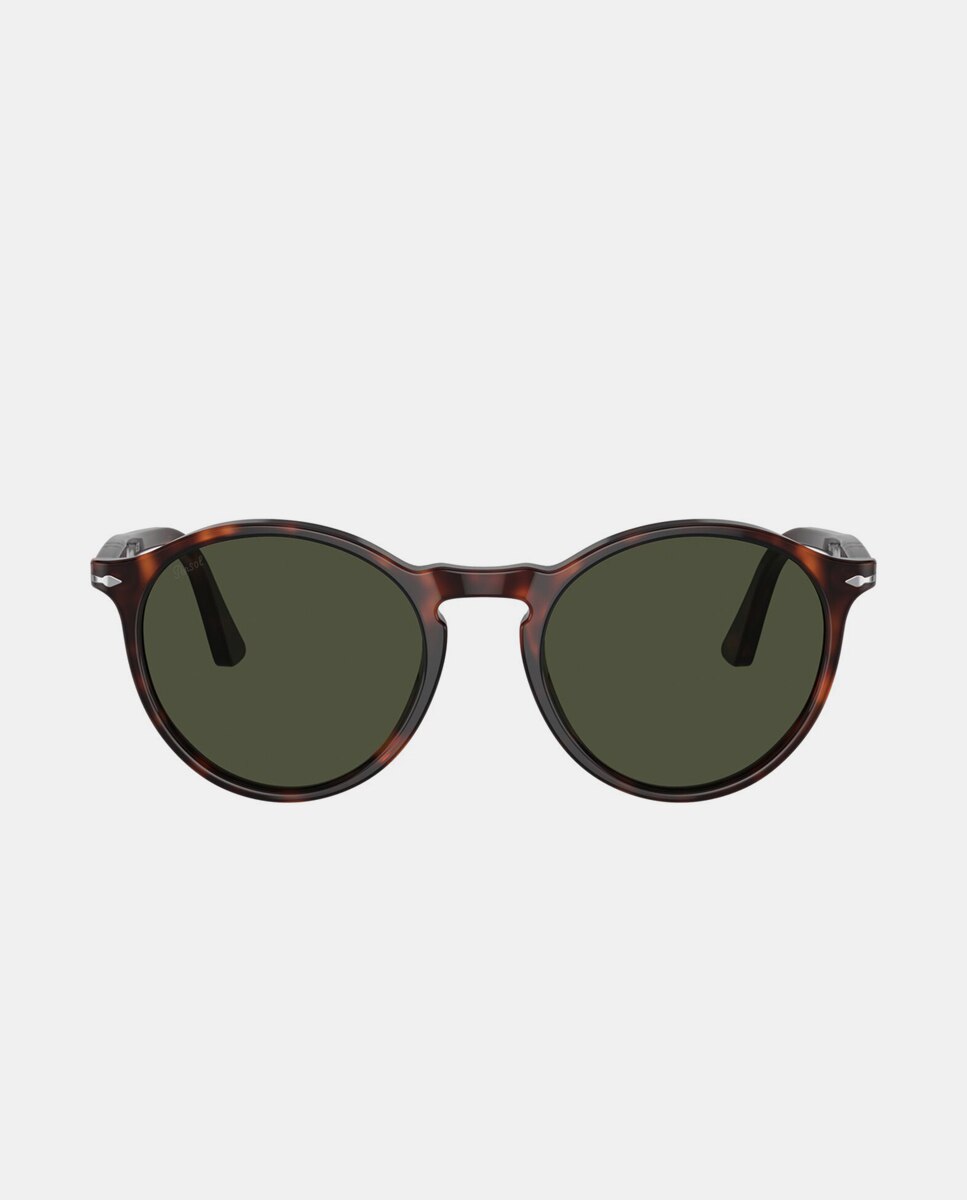 Imagen 0 de Gafas de sol PO3285S unisex redonda en acetato Marrón
