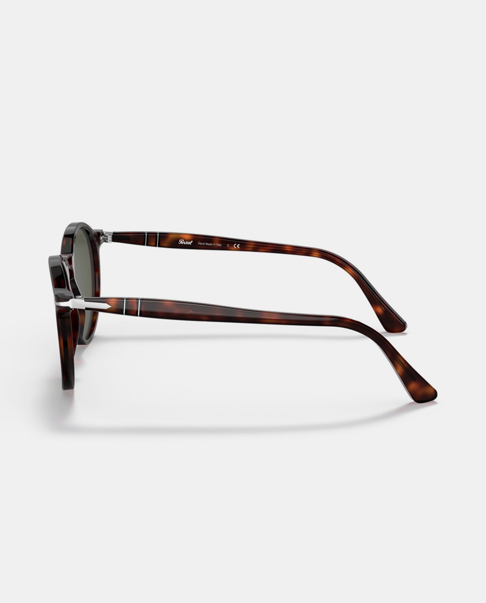 Imagen 3 de Gafas de sol PO3285S unisex redonda en acetato - Persol - Marrón Marrón