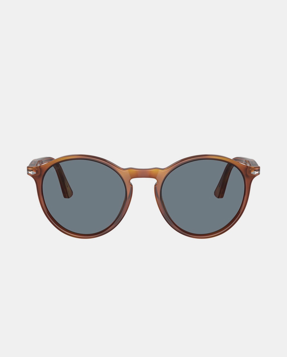 Imagen 0 de Gafas de sol PO3285S unisex redonda en acetato Marrón