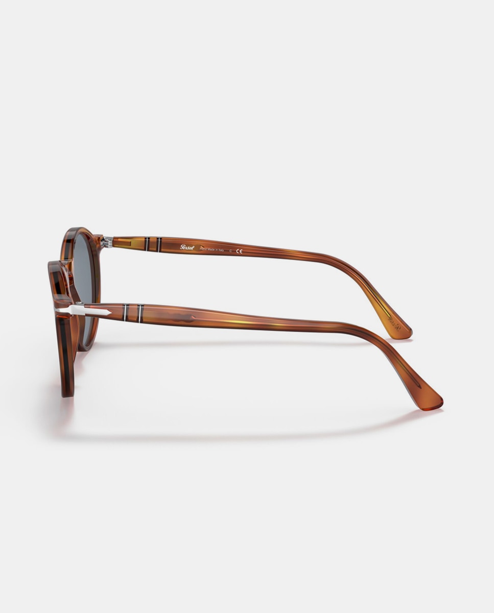 Imagen 3 de Gafas de sol PO3285S unisex redonda en acetato - Persol - Marrón Marrón