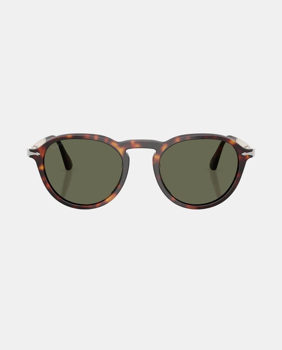 Gafas de sol PO3383S unisex ovalada en acetato con lente polarizada - Persol - Marrón Marrón-4