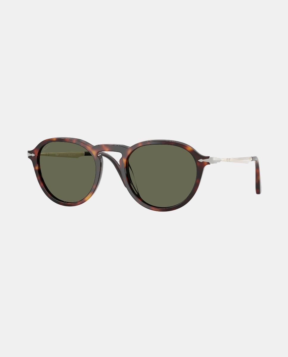 Gafas de sol PO3383S unisex ovalada en acetato con lente polarizada - Persol - Marrón Marrón-8