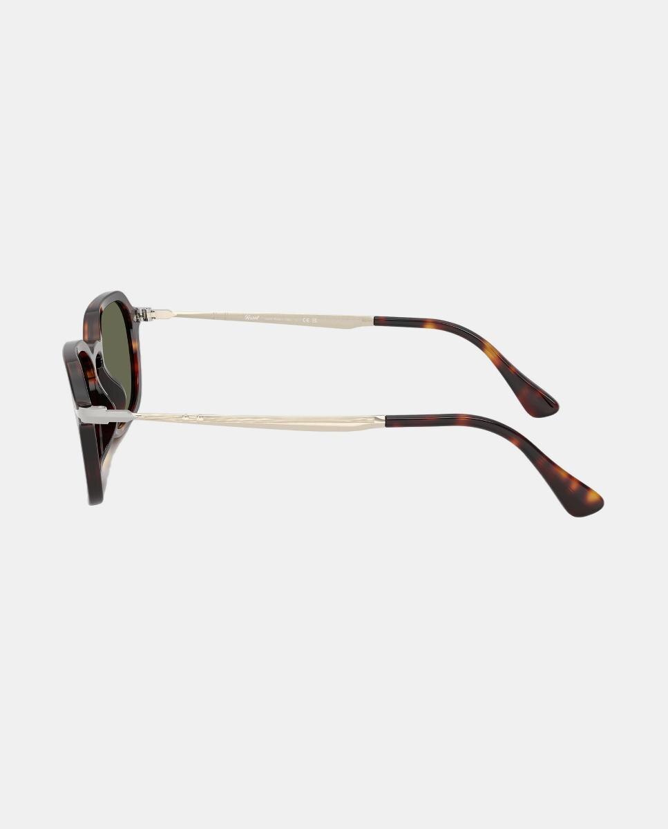 Gafas de sol PO3381S unisex ovalada en acetato con lente polarizada - Persol - Marrón Marrón-3