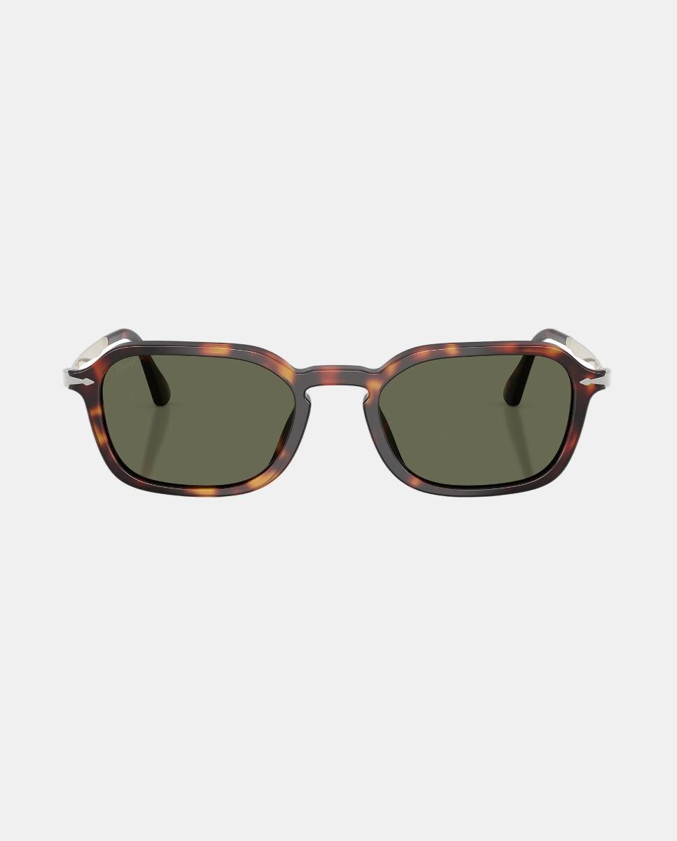 Gafas de sol PO3381S unisex ovalada en acetato con lente polarizada - Persol - Marrón Marrón-4