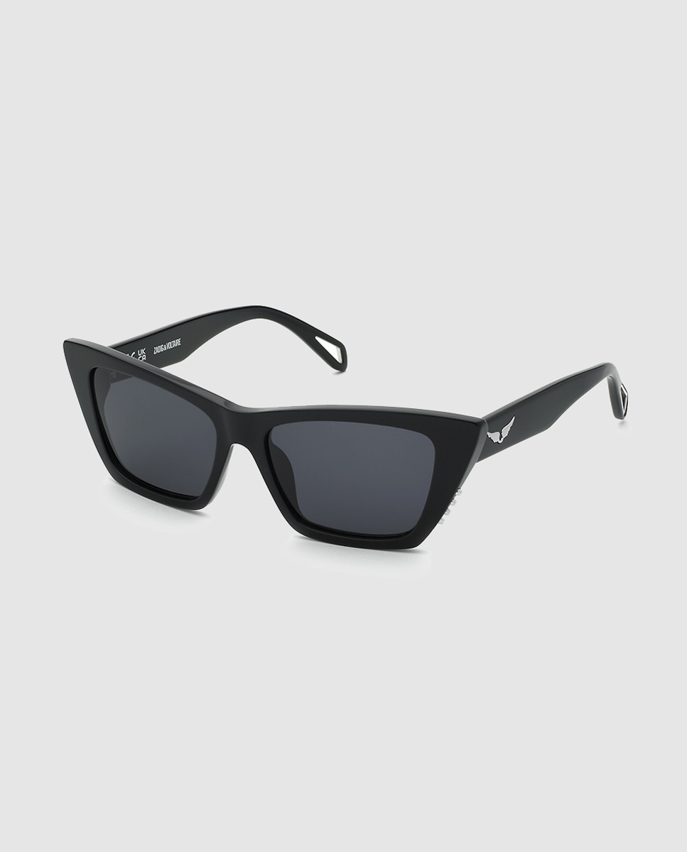 Gafas de sol de mujer mariposa en acetato - Zadig & Voltaire - Negro Negro-1
