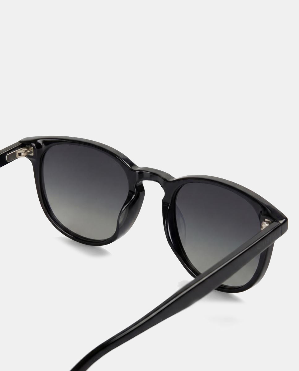 Gafa de sol de hombre redonda en acetato con lente polarizada - Scalpers - Negro Negro-3