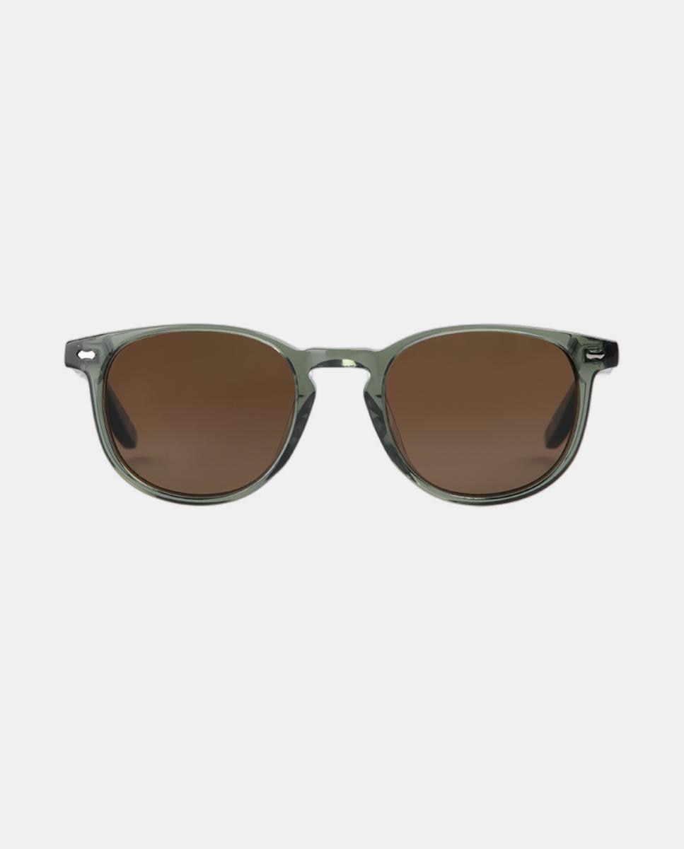 Imagem 0 de Óculos de Sol Redondos em Acetato com Lente Polarizada