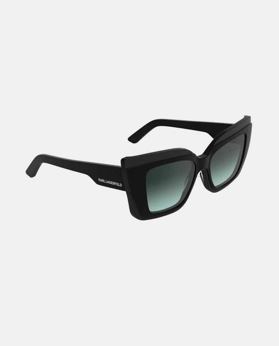 Gafa de sol de mujer ojo de gato en acetato - Karl Lagerfeld - Negro Negro-3