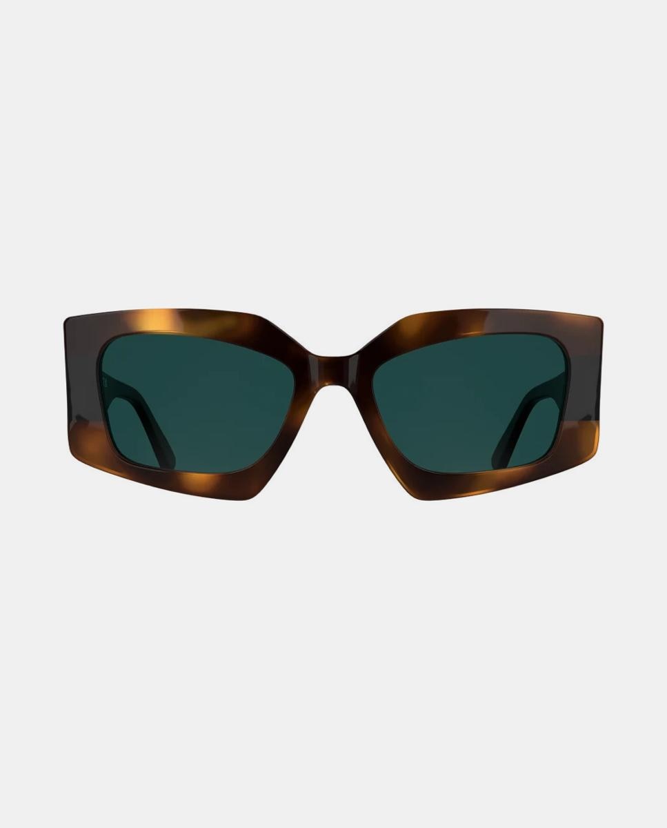 Imagen 0 de Gafa de sol de mujer rectangular en acetato Marrón