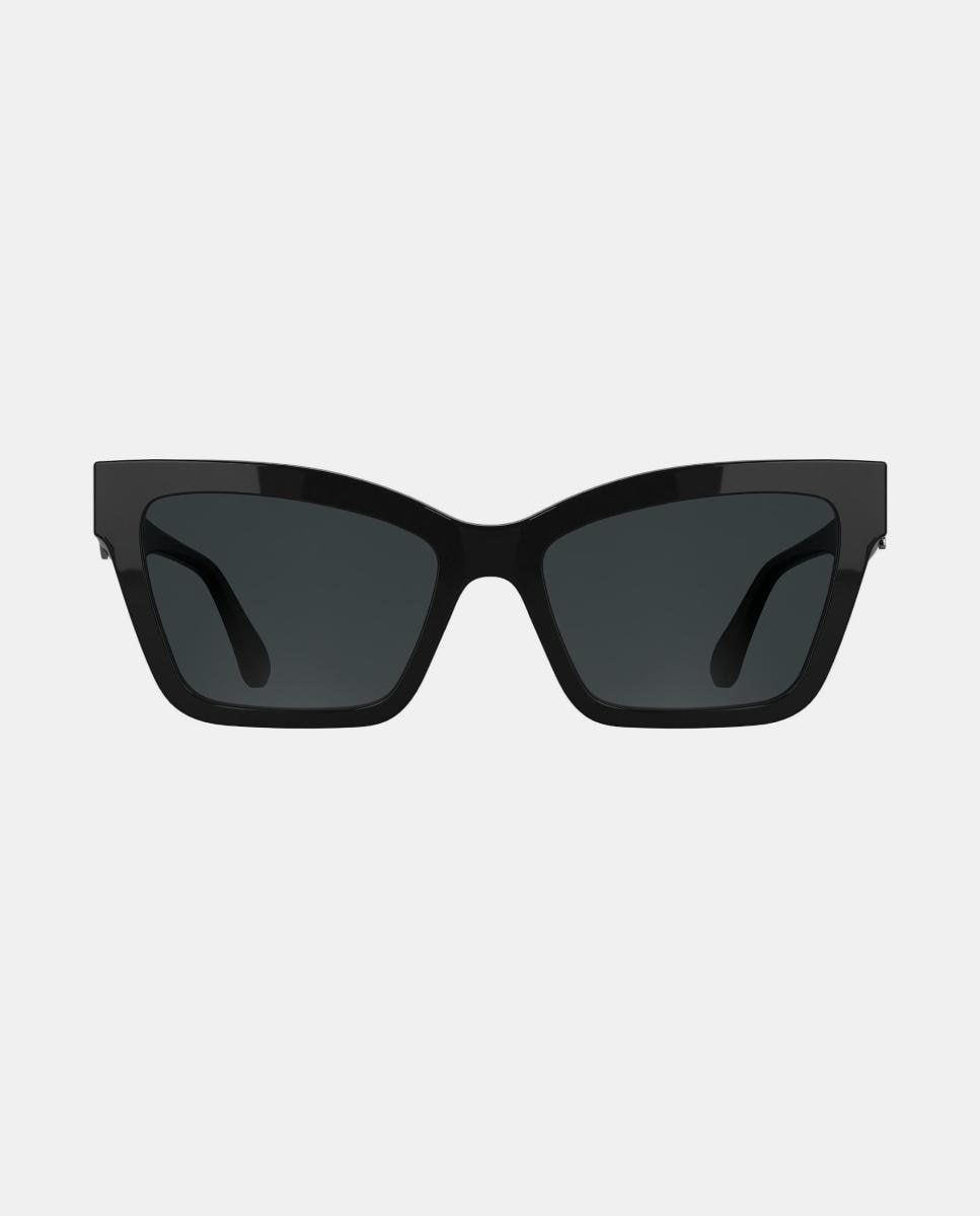 Imagen 0 de Gafa de sol de mujer rectangular en acetato Negro