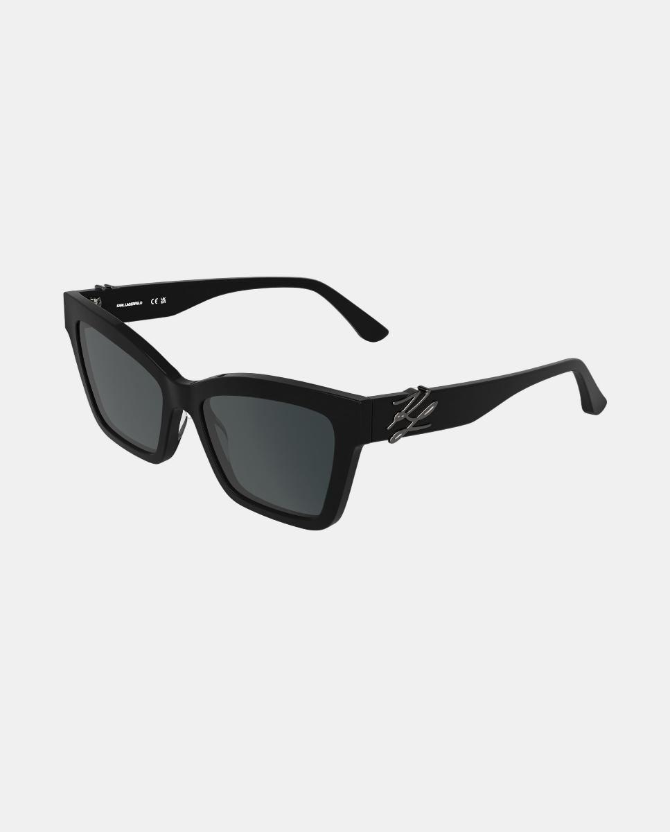 Gafa de sol de mujer rectangular en acetato - Karl Lagerfeld - Negro Negro-2