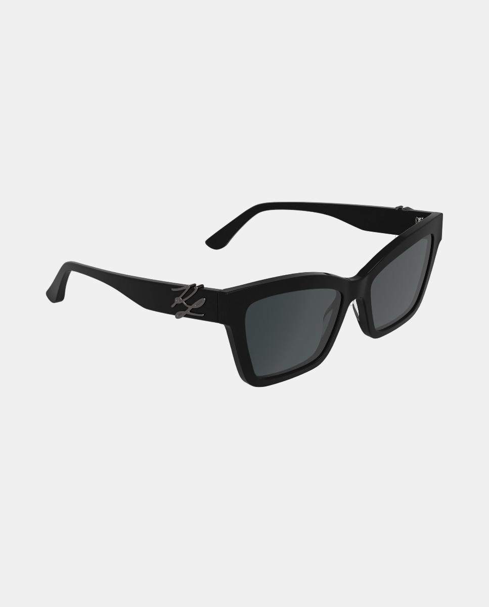 Gafa de sol de mujer rectangular en acetato - Karl Lagerfeld - Negro Negro-3