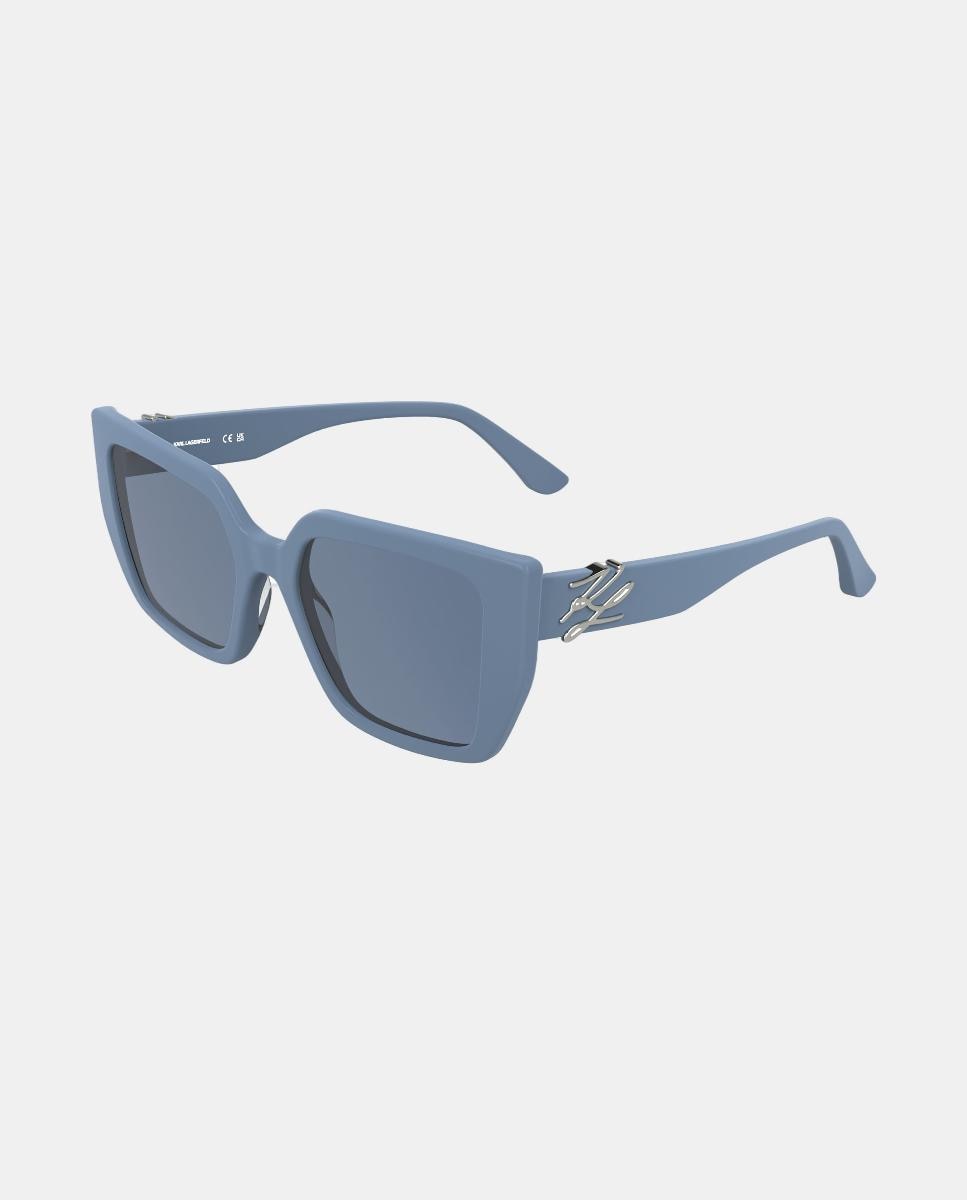 Gafa de sol de mujer rectangular en acetato - Karl Lagerfeld - Azul Azul-2