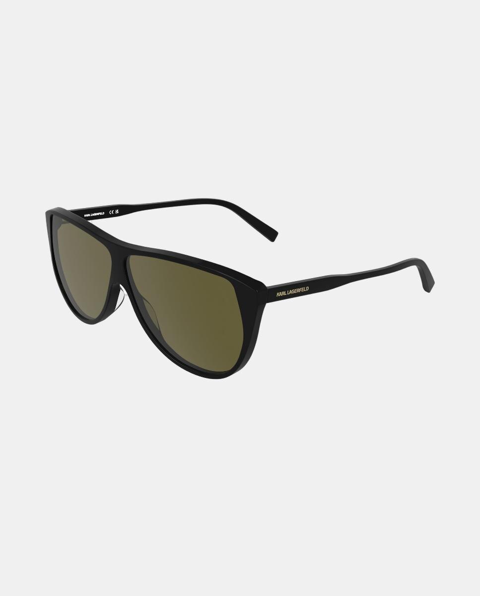 Gafa de sol unisex ovalada en acetato - Karl Lagerfeld - Negro Negro-2
