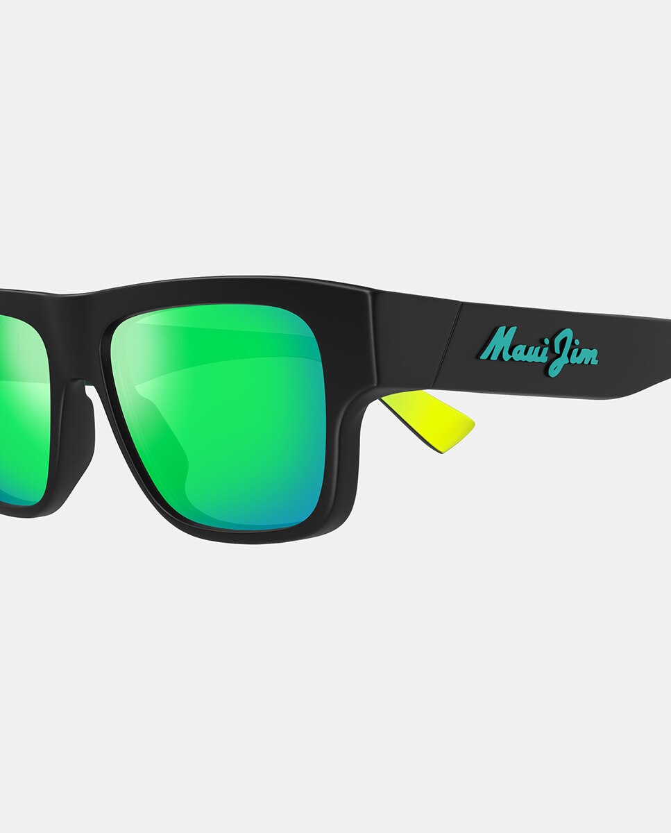 Gafas de sol de hombre rectangular - MAUI JIM - Negro Negro-3