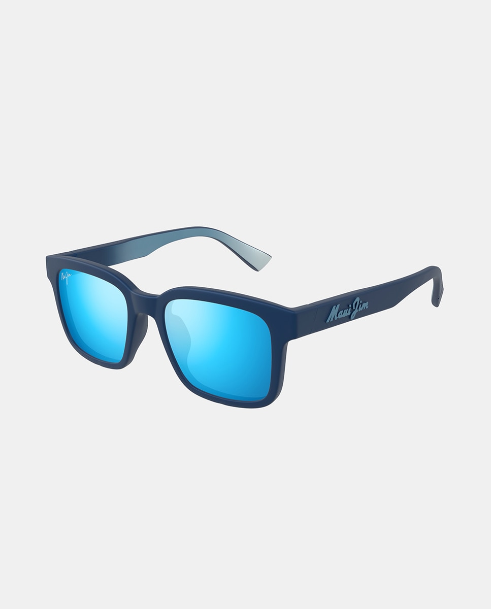 Imagen 1 de Gafa de sol unisex rectangular en policarbonato con lente polarizada - MAUI JIM - Azul Azul