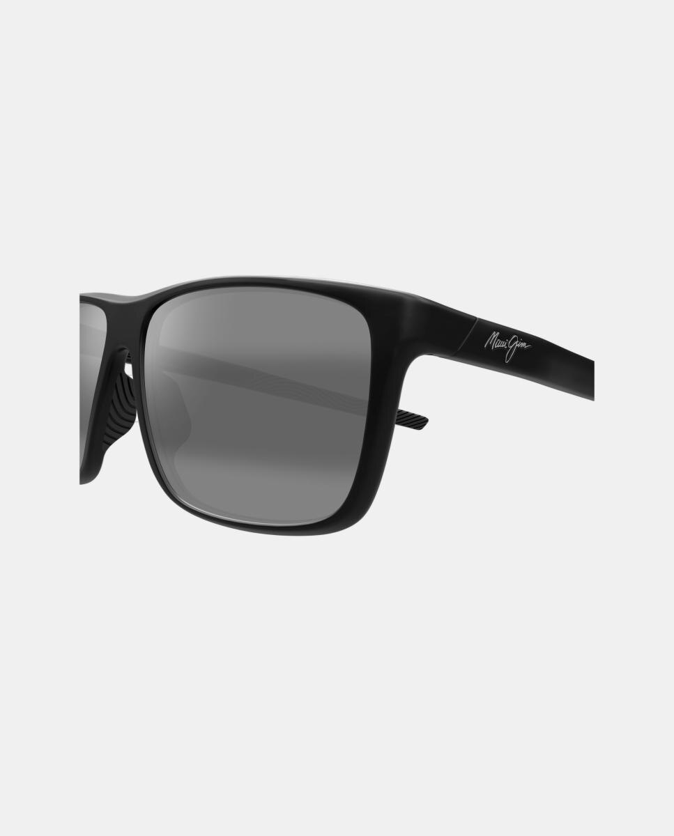 Gafa de sol de hombre rectangular en inyectado - MAUI JIM - Negro Negro-3