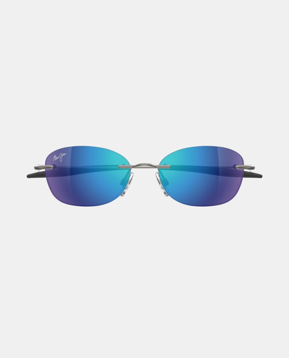 Gafa de sol unisex ovalada metálica - MAUI JIM - Gris Gris-2