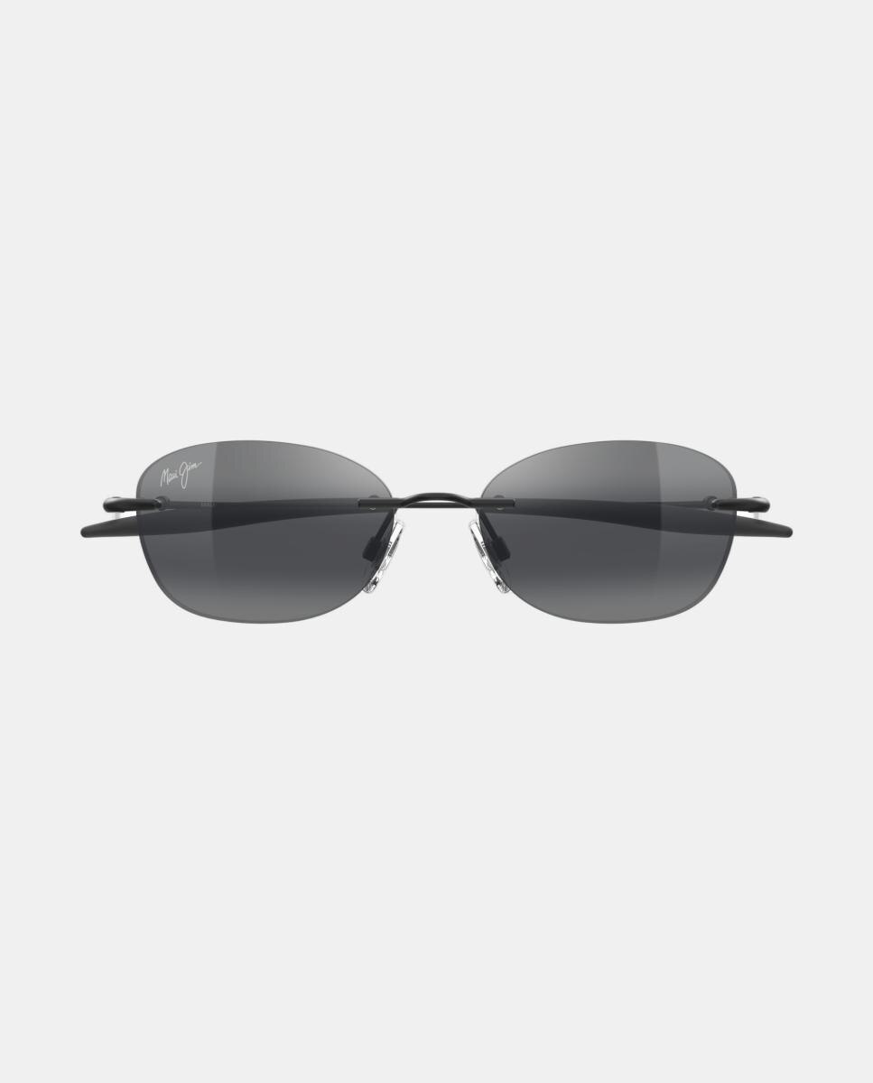 Gafa de sol unisex ovalada metálica - MAUI JIM - Negro Negro-2