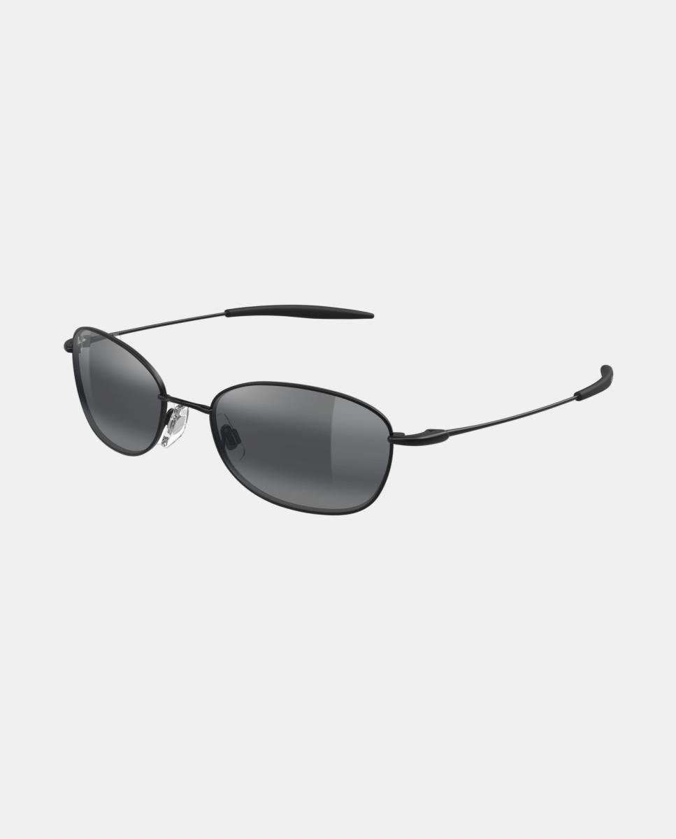 Imagen 0 de Gafa de sol unisex ovalada metálica Negro
