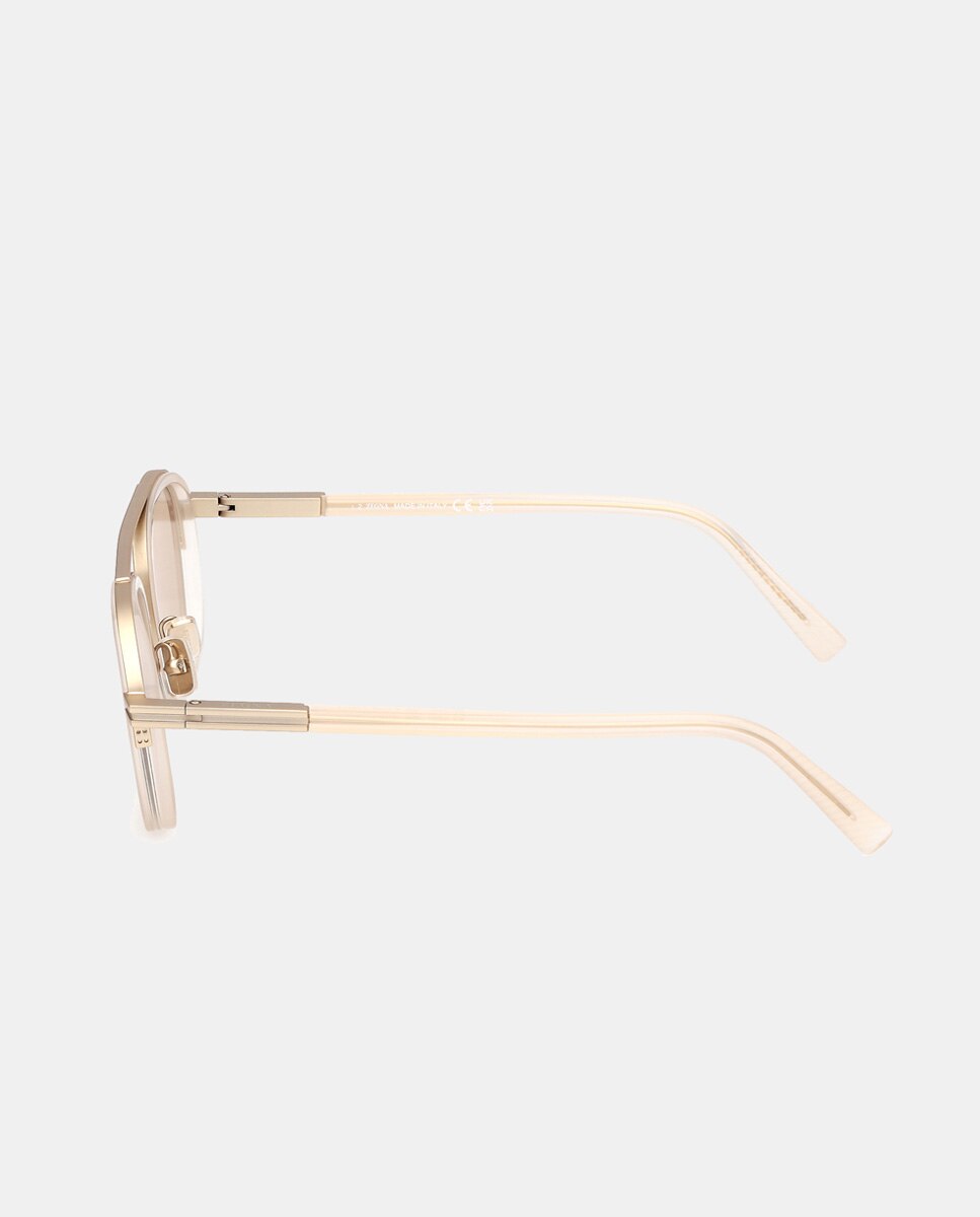 Gafas de sol de hombre geométricas en acetato en - Ermenegildo Zegna - Amarillo Amarillo-3