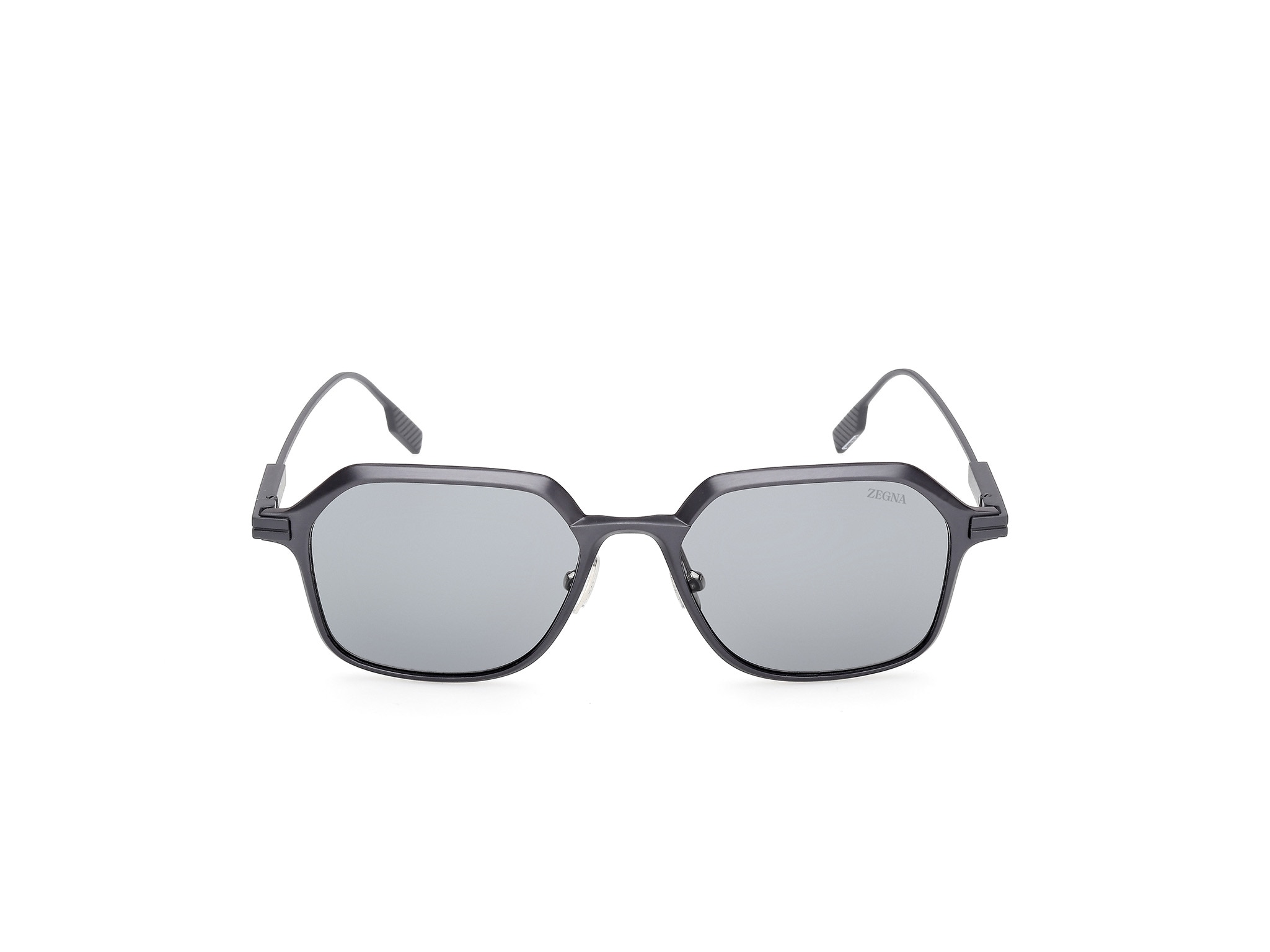 Imagen 1 de Gafa de sol de hombre geométrica en aluminio con lente polarizada Azul