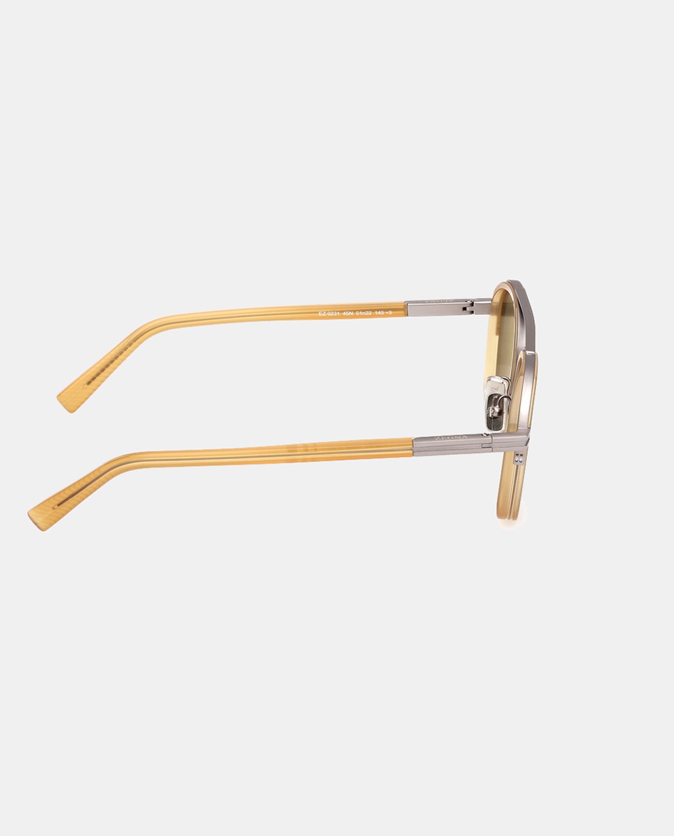Imagen 7 de Gafas de sol de hombre geométricas en acetato - Zegna - Verde Verde