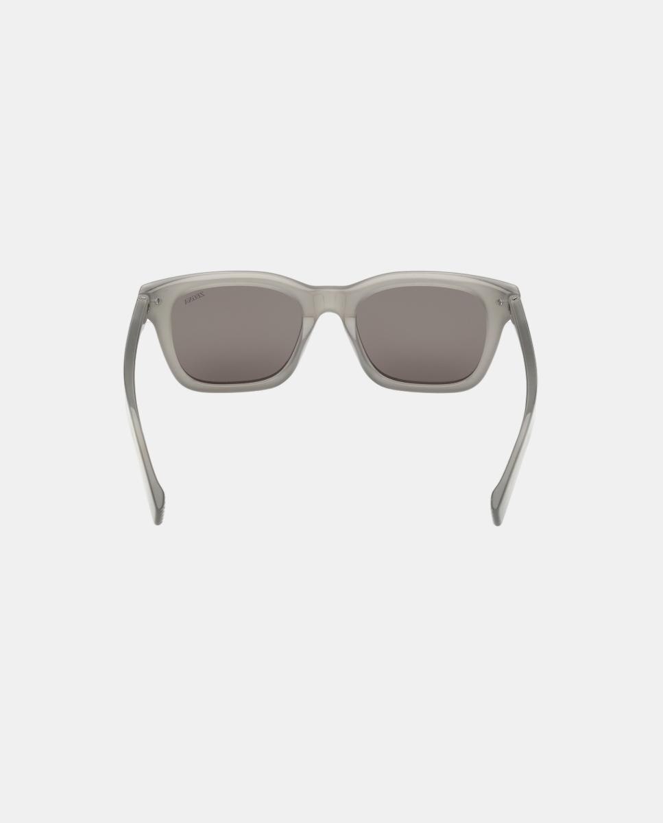 Imagen 5 de Gafa de sol de hombre geometrica en acetato - Zegna - Gris Gris