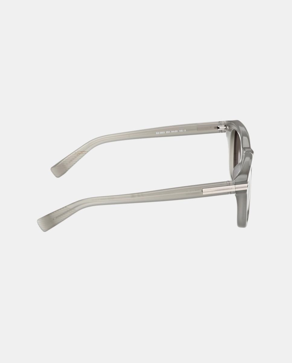 Imagen 7 de Gafa de sol de hombre geometrica en acetato - Zegna - Gris Gris
