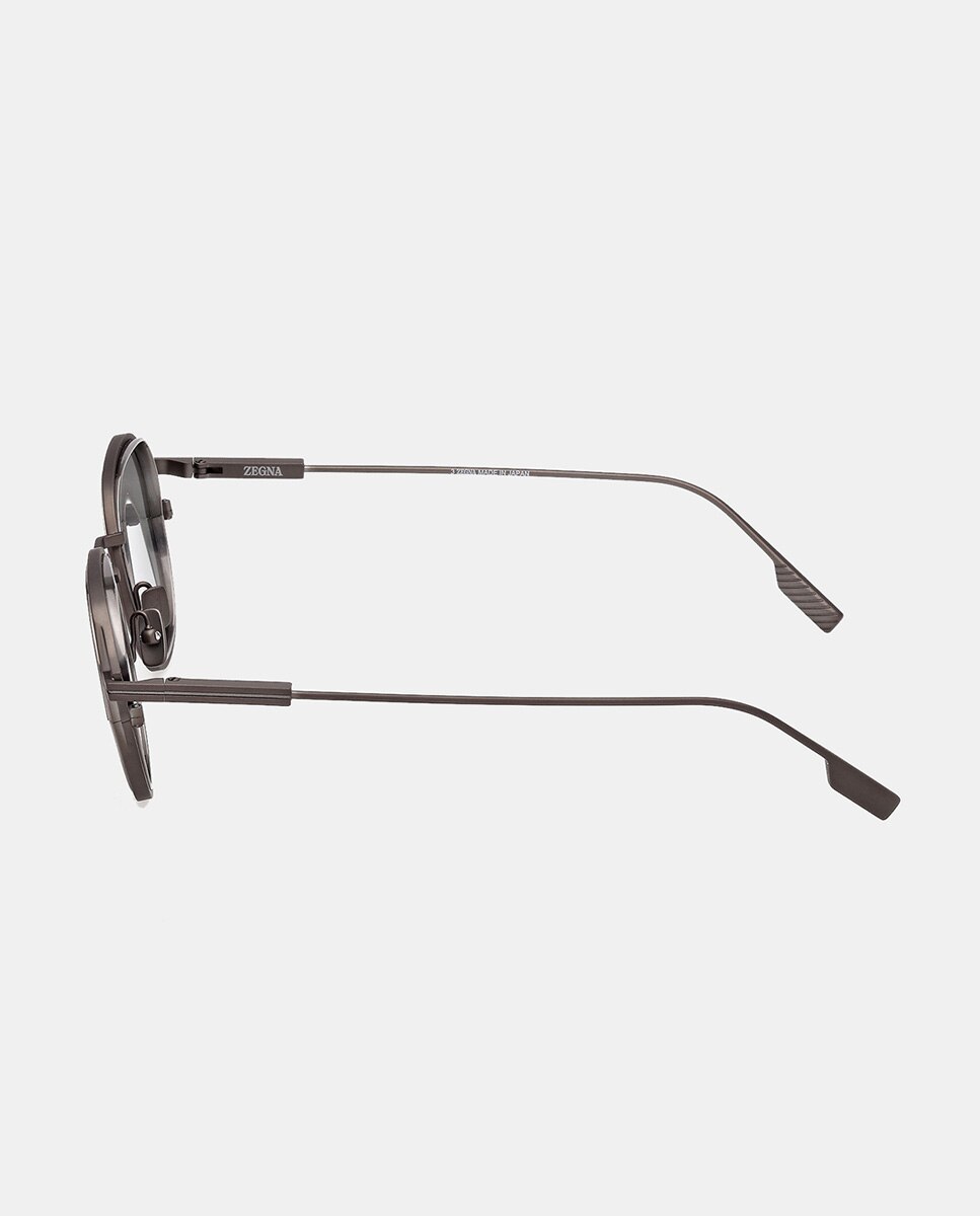 Imagen 3 de Gafas de sol EZ0294 de hombre ovalada en titanio - Zegna - Gris Gris