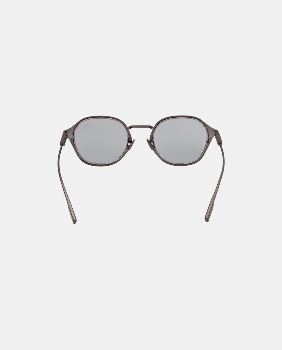 Imagen 5 de Gafas de sol EZ0294 de hombre ovalada en titanio - Zegna - Gris Gris