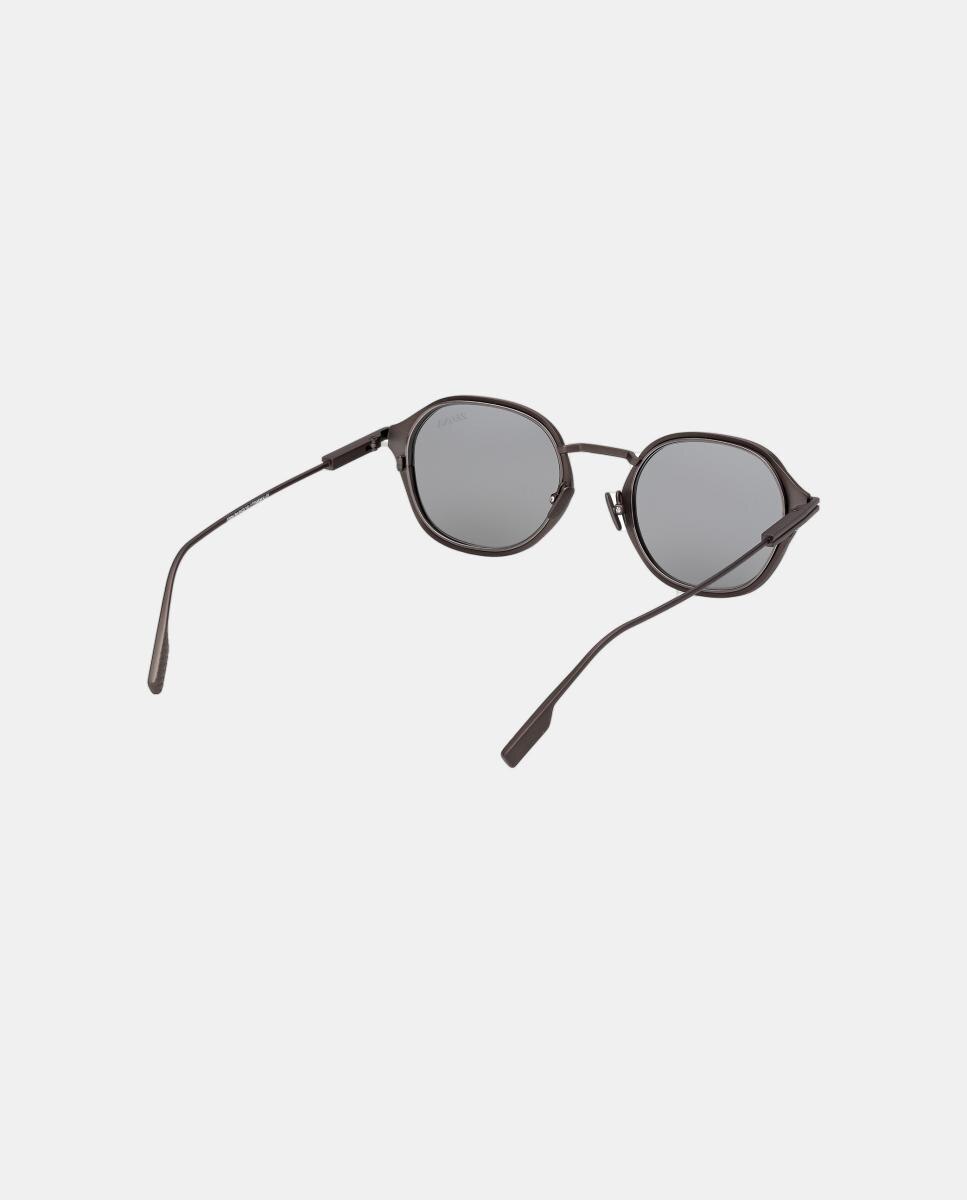 Imagen 6 de Gafas de sol EZ0294 de hombre ovalada en titanio - Zegna - Gris Gris