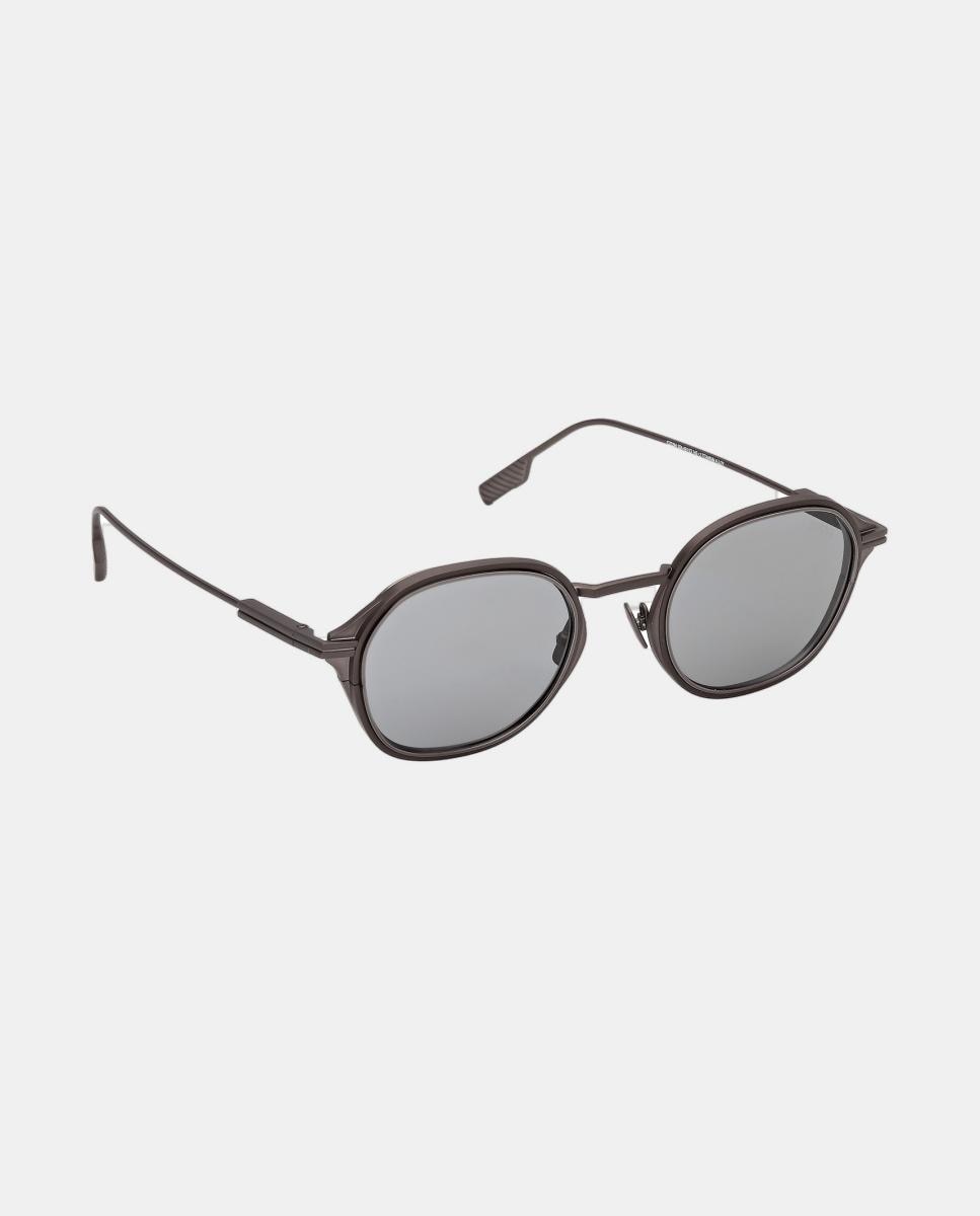 Imagen 8 de Gafas de sol EZ0294 de hombre ovalada en titanio - Zegna - Gris Gris
